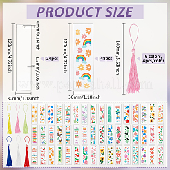 DIY Mixed Pattern Plastic Bookmarks Making Kits&nbsp;DIY-PH0030-21