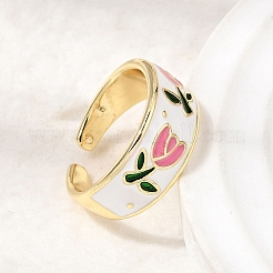 Brass Cuff Open Rings&nbsp;RJEW-D345-03G