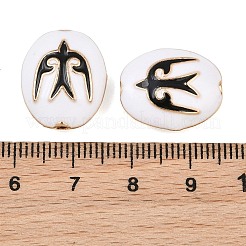 Brass Enamel Beads&nbsp;KK-CBA7BFE-01G-01