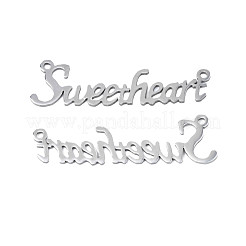Non-Tarnish 304 Stainless Steel Connector Charms&nbsp;STAS-N095-135