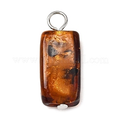 Handmade Gold Sand Lampwork Pendants&nbsp;PALLOY-JF04370-01