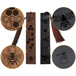 2Pcs Wood Bookmarks Set&nbsp;AJEW-CP0008-77E