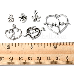 48Pcs 6 Style Tibetan Style Alloy Pendants&nbsp;FIND-FS0001-46