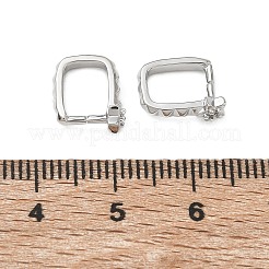 Brass Pave Clear Cubic Zirconia Ice Pick Pinch Bails&nbsp;CU-CBAD360-16P