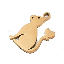 201 Stainless Steel Charms&nbsp;STAS-Z155-03G