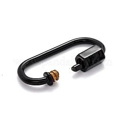 Spray Painted Brass Screw Carabiner Lock Clasps&nbsp;KK-B032-03