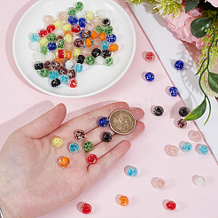120Pcs Handmade Luminous Lampwork Beads&nbsp;LAMP-PA0001-60A