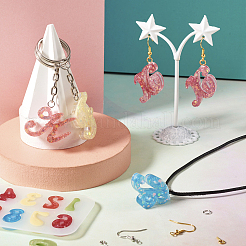 2Pcs 2 Style Letter & Number Silicone Pendant Molds&nbsp;DIY-TA0005-69