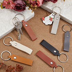 8 Colors PU Leather Keychain&nbsp;KEYC-SC0001-22