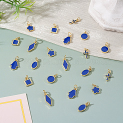 21Pcs 7 Styles Brass Enamel Charms&nbsp;KK-TA0003-19C