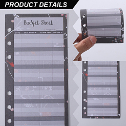 8 Sets 4 Style Paper Budget Binder Sheets&nbsp;DIY-CP0010-56