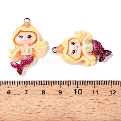 Opaque Resin Pendants&nbsp;RESI-D055-036P