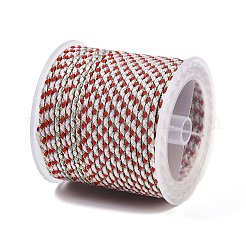 11M Polyester Braided Cord with Cotton Core & Metallic Thread&nbsp;OCOR-Z006-01-34