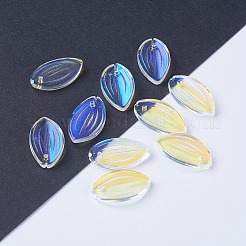Electroplate Glass Pendants&nbsp;EGLA-L014-10