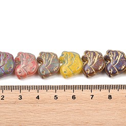 Baking Paint Glass Beads Strands&nbsp;GLAA-F133-05