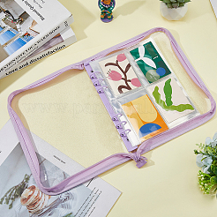 1Pc A5 Glitter PVC Plastic 6-Ring Loose Leaf Zipper Book Covers&nbsp;AJEW-FH0004-78