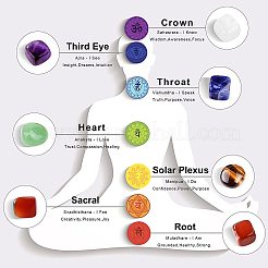7 Chakra Healing Crystal Stones Jewelry Kits&nbsp;PW-WG48340-01