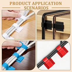 100Pcs 5 Colors Self-adhesive Nylon Hook & Loop Cable Tie&nbsp;FIND-WR0013-17