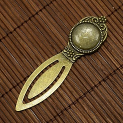18mm Clear Domed Glass Cabochon Cover for Antique Bronze DIY Alloy Portrait Bookmark Making&nbsp;DIY-X0117-AB-FF