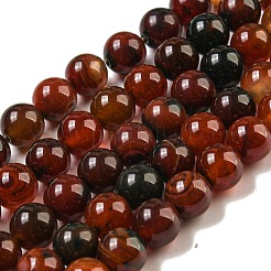 Natural Agate Round Bead Strands&nbsp;G-R197-8mm