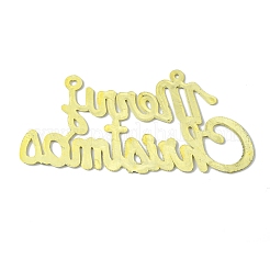 Word Merry Christmas Plastic Pendants Decoration&nbsp;HJEW-WH0042-75
