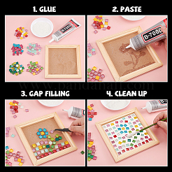 Glitter Glass Cabochons&nbsp;GLAA-FH0001-01D