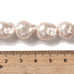 Electroplated Glass Imitation Pearl Beads Strands&nbsp;BSHE-G035-01A-07-1