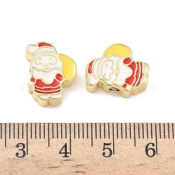 Christmas Brass Enamel Beads&nbsp;KK-I474-G10