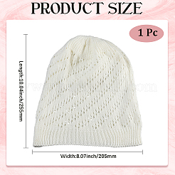 Acrylic Fiber Hand Woven Hat&nbsp;AJEW-WH20067-095A