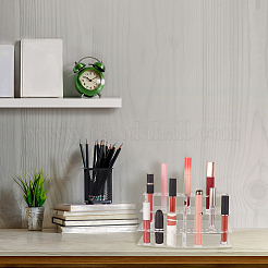 3-Tier 21-Hole Acrylic Lipstick Display Stands&nbsp;ODIS-WH0002-51