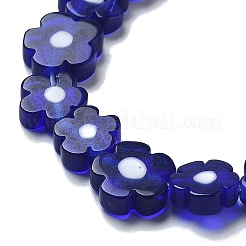 Handmade Millefiori Lampwork Beads Strands&nbsp;LAMP-F035-09M