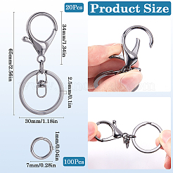 Alloy Keychain Clasps&nbsp;FIND-SP0002-83B