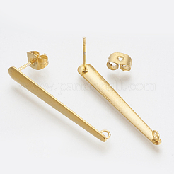201 Stainless Steel Stud Earring Findings&nbsp;X-STAS-S079-45A
