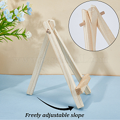Foldable Wood Triangle Easel&nbsp;WOOD-WH0022-55A