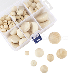 Unfinished Wood Cabochons&nbsp;WOOD-CJ0001-10