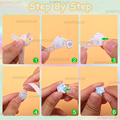 4Sets Luminous Lucky Star Origami Paper&nbsp;DIY-SC0027-36B