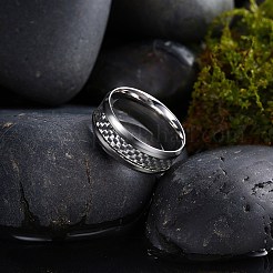 Men's Stainless Steel Finger Rings&nbsp;RJEW-BB27567-A-9