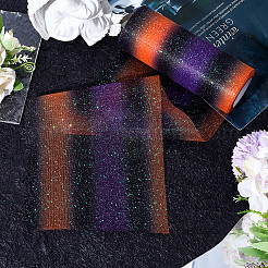 Rainbow Polyester Fabric Sparkling Tulle Roll&nbsp;OCOR-WH20006-55B