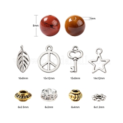 280Pcs 8 Styles 8mm Gemstone Beads Chakra Yoga Healing Stone Kits&nbsp;G-LS0001-02B