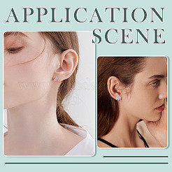 10Pairs 10 Styles 304 Stainless Steel Stud Earrings&nbsp;EJEW-TA0008-61