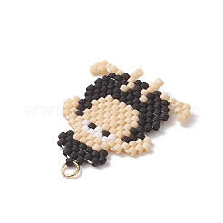 Beaded Sheep Charms&nbsp;PALLOY-MZ01160-01