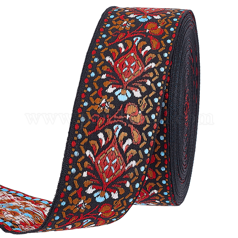 Wholesale 10Yards Vintage Jacquard Polyester Ribbon - Pandahall.com