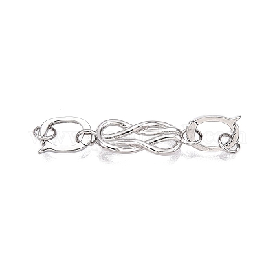 925 Sterling Silver Fold Over Clasps&nbsp;STER-T007-109P-1