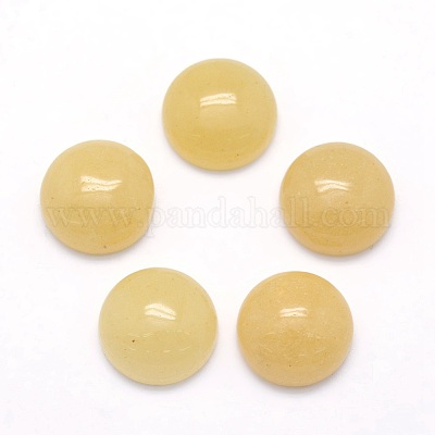 Natural Topaz Jade Cabochons&nbsp;G-P393-R35-12mm-1