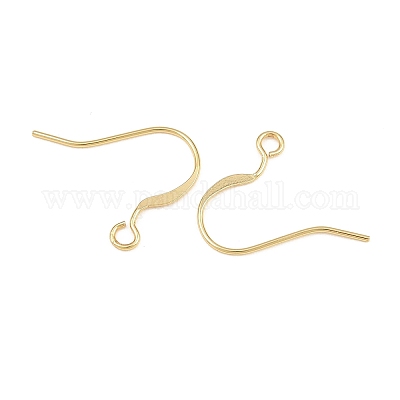 Brass Flat Ear Wire&nbsp;KK-CBA57BD-09G-1