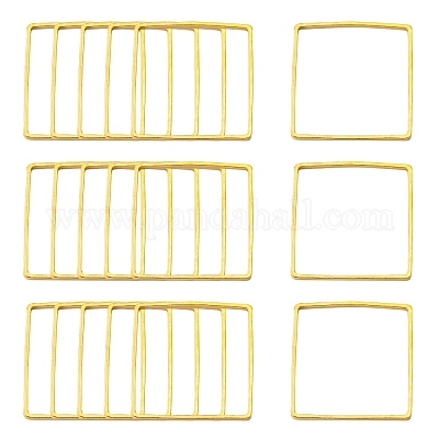 Square Brass Linking Rings&nbsp;EC03015mm-NFG-1