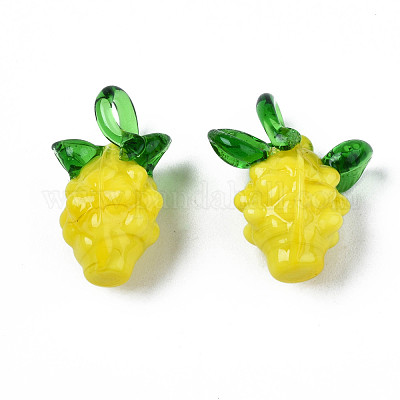 Handmade Bumpy Lampwork Pendants&nbsp;LAMP-S194-024-1