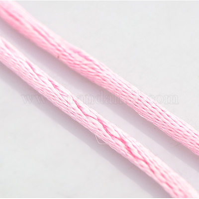 Round Nylon Satin Rattail Cord&nbsp;X-NWIR-O001-A-16-1