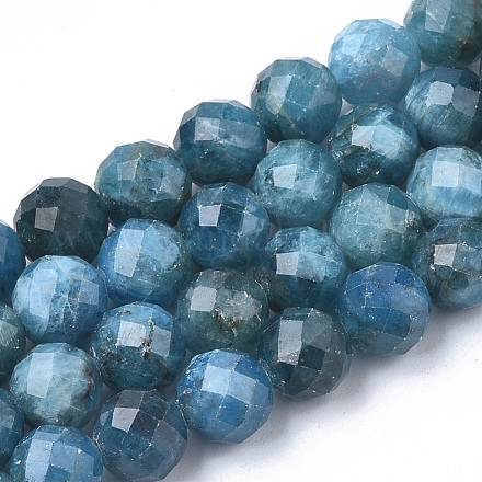 Natural Apatite Beads Strands G-S345-6mm-008-1