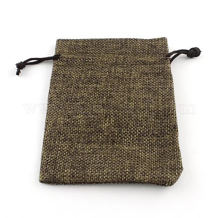 Burlap Packing Pouches Drawstring Bags&nbsp;ABAG-Q050-13x18-05-1